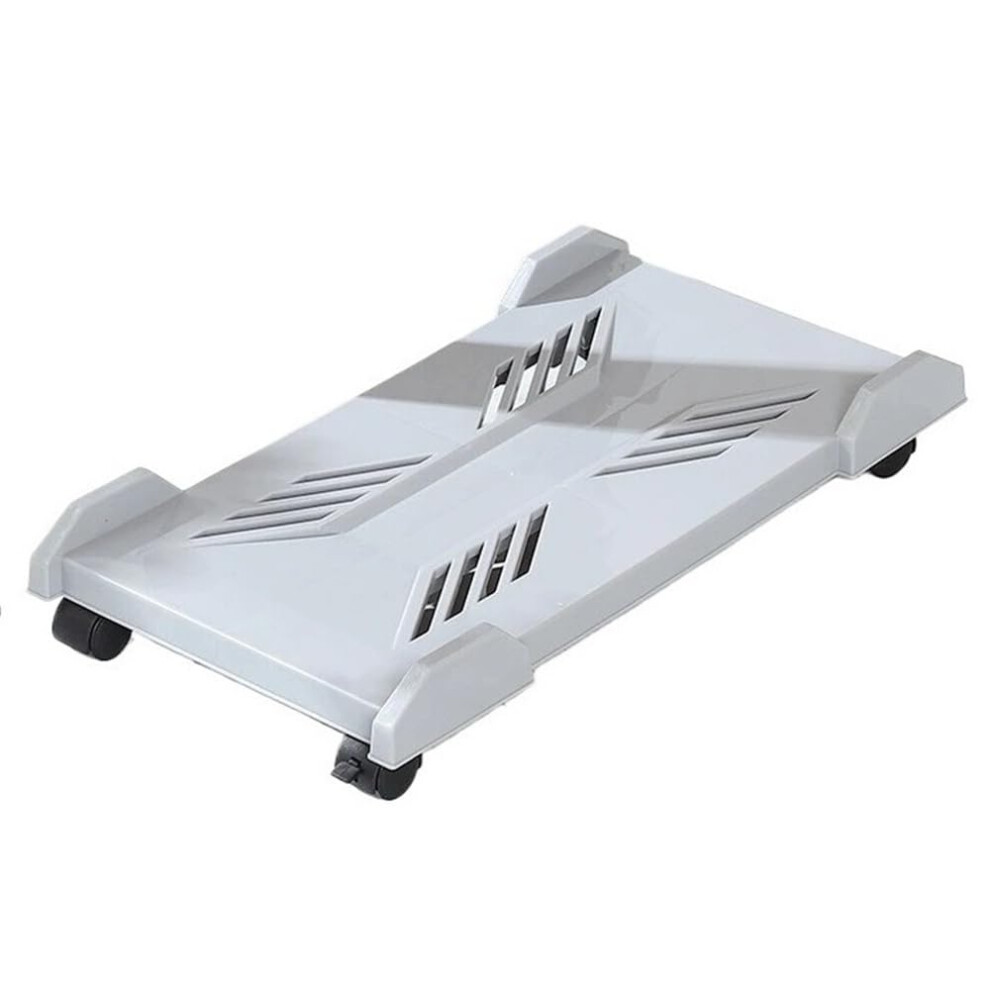 Pc Stand Mobile Cpu Stand Under Desk Cpu Holder With 4 Wheels Pc Case Holder Pc Tower Stand Gray 9354506448578