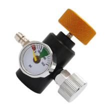 CO2 Injections Adapter Metal Finish Portable Inflation Connector For CO2 Systems Aquarium Compatible