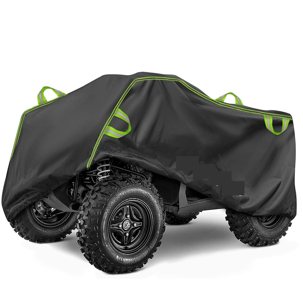 Motorcycle Cover For Polaris Atv Quad Bike 190T Waterproof All Sizes M L Xl Xxl Xxxl 220X98x106cm Black 9393856515264