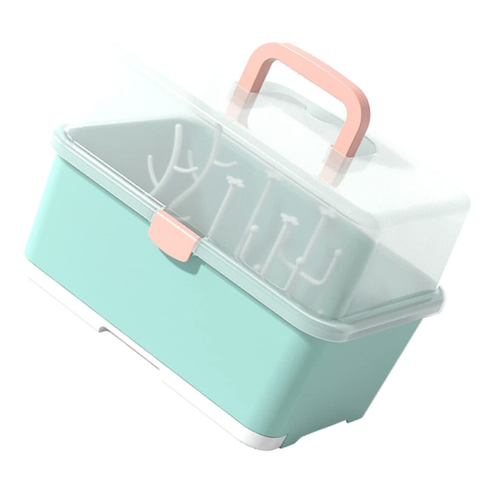 Bottle Storage Box Drainer For Feeding Bottles, Bottle Organizer, Drying Rack For Dinnerware, Container For Case