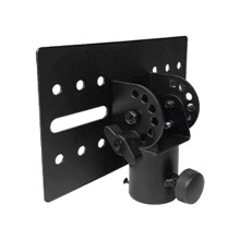 Rotatable Metal Mount Adapter Bracket Black For DJ Speaker Stands 17.5x11x5 Cm, 35mm And 13mm Screws