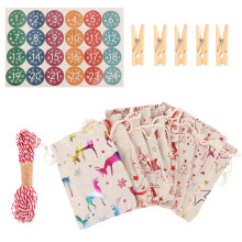 2 Sets Selber Machen Weihnachten Countdown Kalender Tüten Süßigkeiten