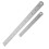 2 Zentimeter Multifunktions 32,50x2,50x0,50 Cm Silber 1
