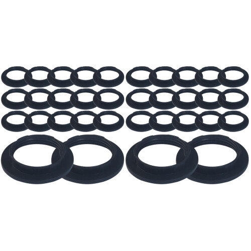 100 Lampenschirm Ring E27 Fassung Halterung Spannring 1