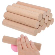 12Stk Naturholzstäbchen Für Basteln Modellbau Macramé Diy