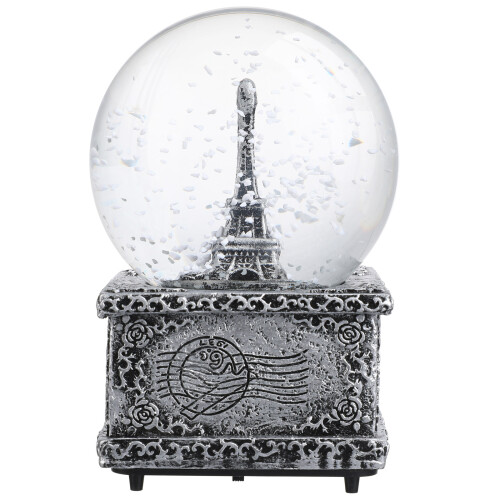 Boîte À Vintage En Forme De Tour Boule À Neige 1