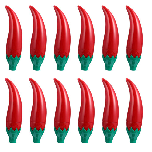 12 vazios para batom pimenta recarregáveis vermelhos