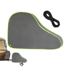 RV Tow Hitch Cover Trailer Towing Ball Cover Coupling Lock Cover Reflective Hitch Cover Waterproof Non-Woven Material