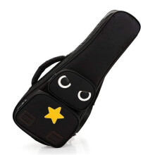 Guitar Carry Case Soprano Ukulele Box Small Bass Guitar Bag 26 Inch Noir