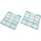 Air Conditioner Filter Accessories 2Pcs Indoor Unit Dust Screen 29X27.5 Cm Plastic Outlet Filter Central Heating Cooling 5