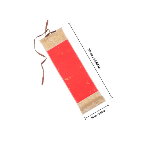 Reispapierrolle Pergamentrolle Kalligraphiepinsel Rot 1