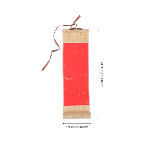 Reispapierrolle Pergamentrolle Kalligraphiepinsel Rot 2