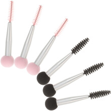 6St Beauty Schwamm Pilzkopf Applikator Wimpernbürste Make Up Pinsel