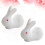 6 Keramik Hase Stäbchenablage Halter Kissen Weiß 11