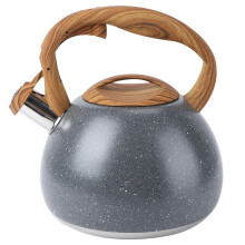1Stück 2,8L Wasserkocher Mit Holzgriff Und Flachem