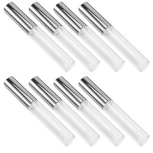 8Stk Kunststoff Leere Lipgloss Runde Flaschen Ersatz