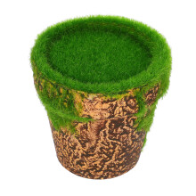 papier mit künstlichem moos für zimmerpflanzen, diy-deko