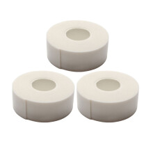 3St Geraffte Wimpernbandagen Mit Klebepads Für Verlängerung Weiß