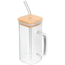 Clear Glasbecher Mit Deckel Und Für Getränke Milch Wasser
