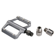 1 Paar Stahl Pedal Verlängerungen Für Road 9/16 Zoll (Silber)