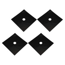 4 Stück Herdplatten-Abdeckungen, hitzebeständig, für Gasherd