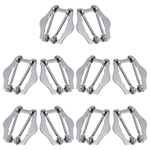 10 metall dreifach-schiebe- -schnallen für gurt