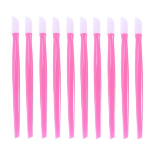 100 Pcs Plastic Nail Pusher Manicure Tools Art Pushers Dead Skin