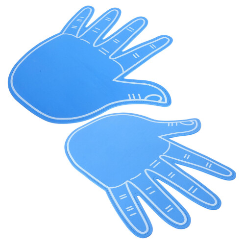 Blue Cheerleading Fingers Eva Comfortable Props For Decor 2pcs