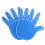 Blue Cheerleading Fingers Eva Comfortable Props For Decor 2pcs 8