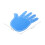 Blue Cheerleading Fingers Eva Comfortable Props For Decor 2pcs 2