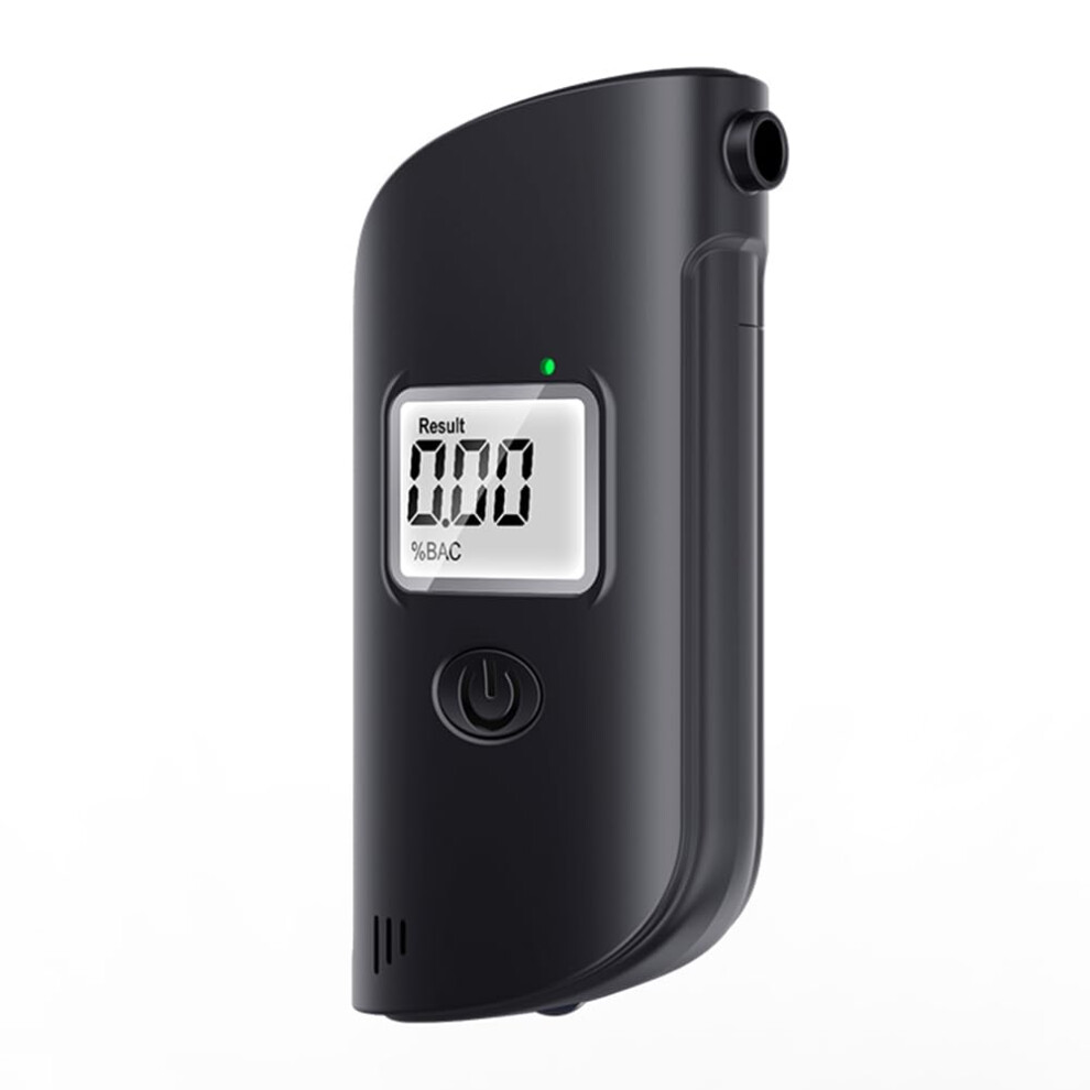 Alcohol Tester Breathalyzer High Accuracy Personal Use Handheld Lcd Display Audible Alarm Black 9393856516438