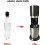 Bubble Bottle Adaptor Bottle Adapter Set White For Machine Water Bottle Attachment 4