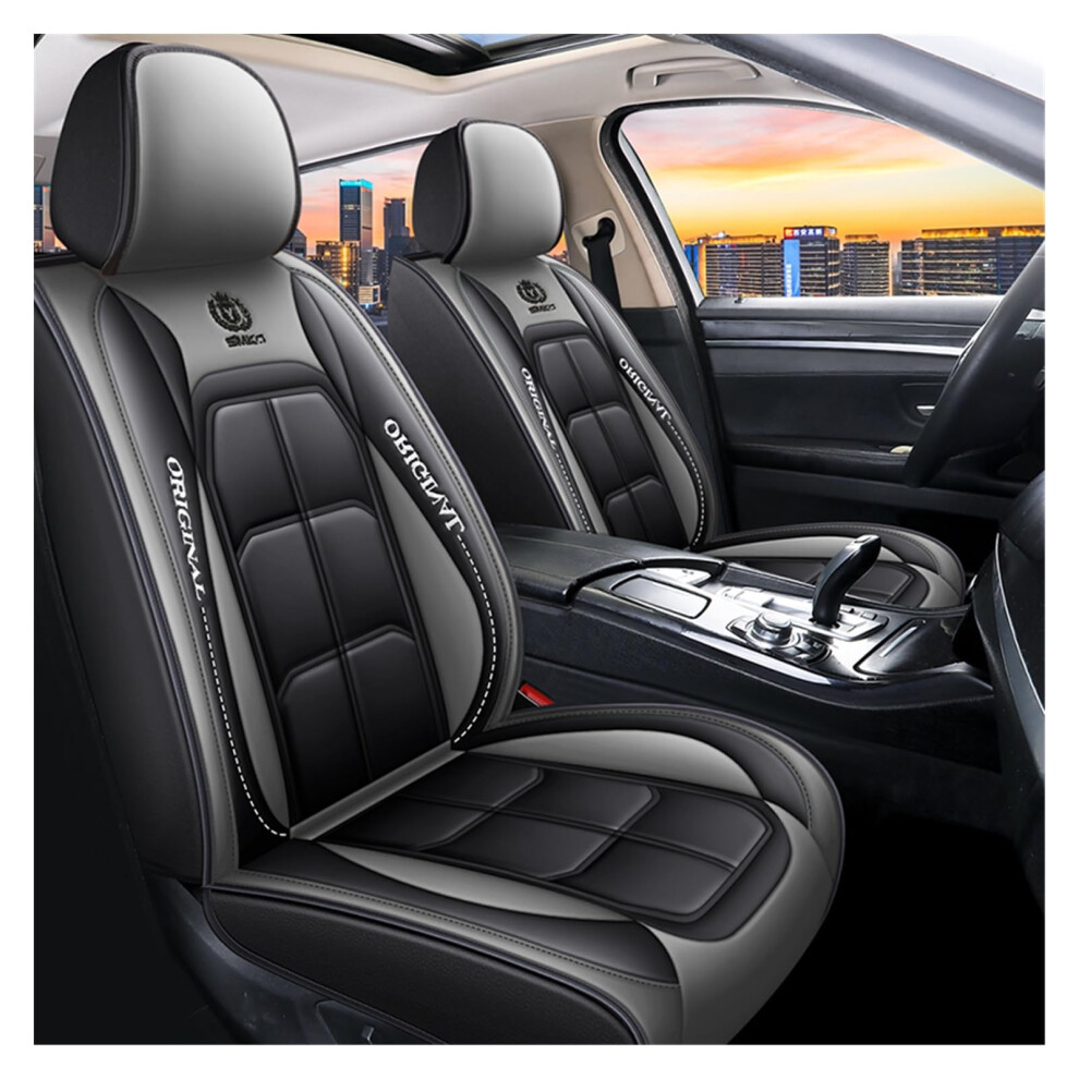 Car Seat Covers Leather For Toyota All Models Land Cruiser Prado Yaris Venza Prius Camry - Panel Red/Brown 9016109554253