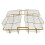 4Stk. Transparente Servierschalen Mit Goldfarbenem Gestell 1