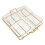 4Stk. Transparente Servierschalen Mit Goldfarbenem Gestell 2