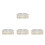 4Stk. Transparente Servierschalen Mit Goldfarbenem Gestell 10