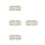 4Stk. Transparente Servierschalen Mit Goldfarbenem Gestell 6