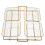 4Stk. Transparente Servierschalen Mit Goldfarbenem Gestell 3