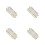 4Stk. Transparente Servierschalen Mit Goldfarbenem Gestell 5