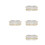 4Stk. Transparente Servierschalen Mit Goldfarbenem Gestell 8