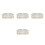 4Stk. Transparente Servierschalen Mit Goldfarbenem Gestell 9