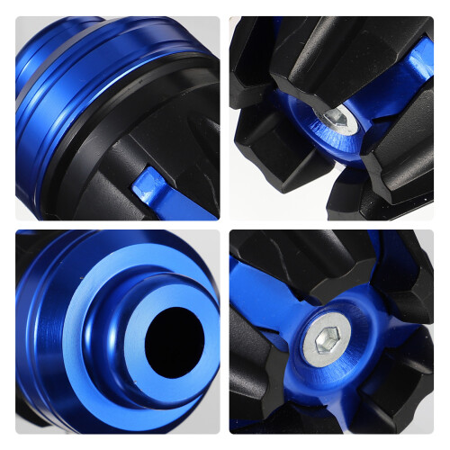 Gongc 2St Gabelrahmen-Slider Für Motorräder Blau 1