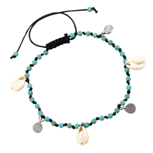 tobillera de concha con para mujer y niña ( )