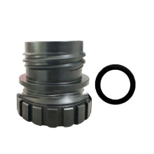 0.7L Glass Water Bottle Adapter For Soda Machine Quick Connect Refill Cap Resistant Material Black