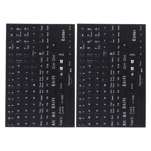 2 d'autocollants clavier anglais pour ordinateur portable 2