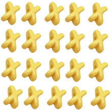 10Pcs Colorful Plastic Craft Beads Multipurpose Spacers-Yellow