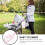 boîte portable pour lingettes , étui suspendable pour poussette 10