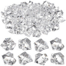 100Pcs Acrylic Fake Ice Cubes For Photography Props