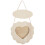 2Pcs Kids Hanging Photo Frames Beige Wood DIY Wall Display Frames 1