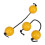 Musical Sand Shaker Egg Shaker Yellow 2pcs 9